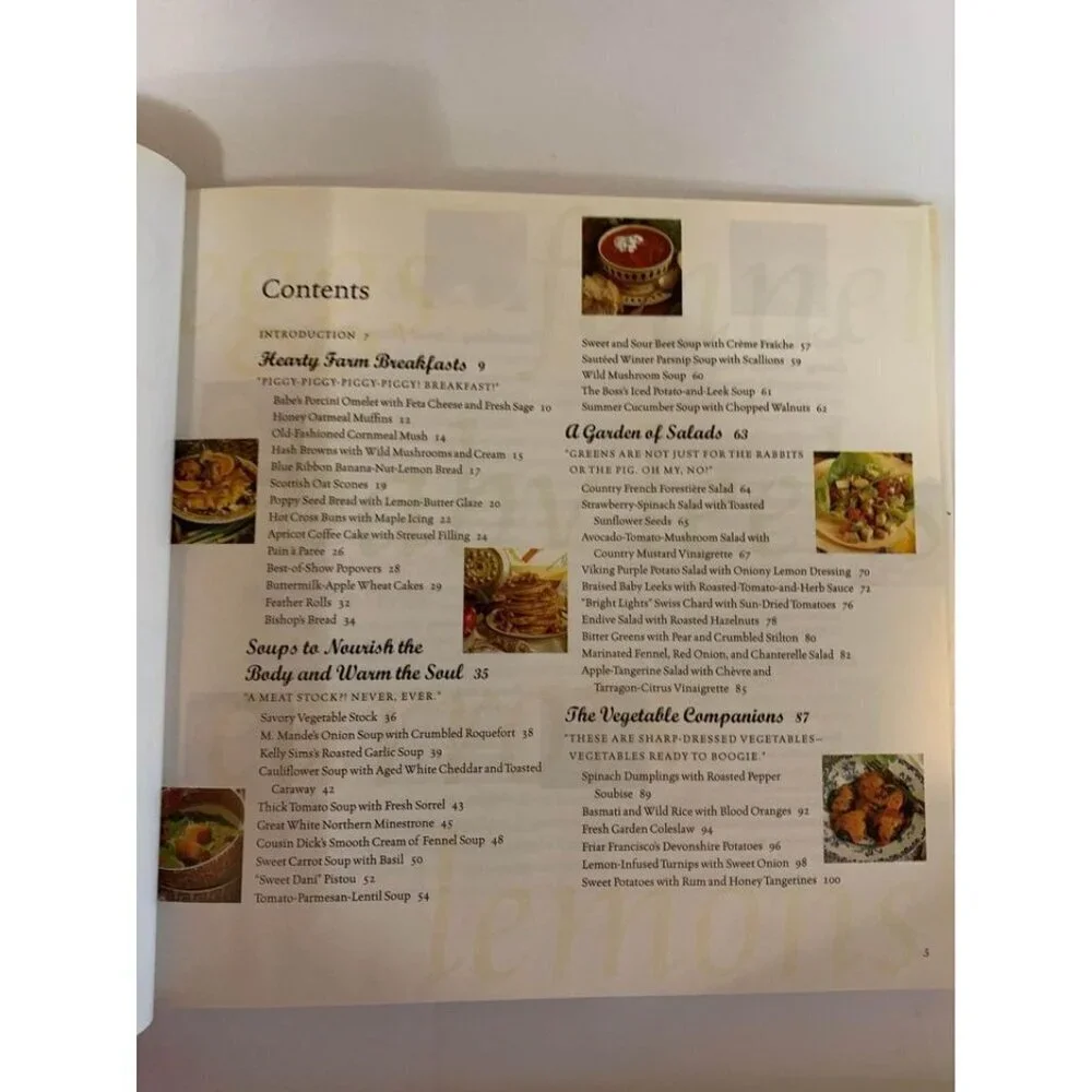 VTG Babe's Country Cookbook by Dewey Gram Hardcover 1998 Vegetarian